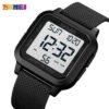 SKMEI 1894 Classic Digital Square Watch - Black/white