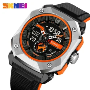 SKMEI 2272 Rugged Luxury Sports Watch - Black/Orange
