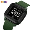 SKMEI 1894 Classic Digital Square Watch - ArmyGreen/Black`