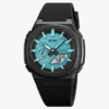 SKMEI 2091 Digital Analog World Time Watch - Black/LighBlue-White