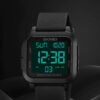 Classic Digital Square Watch - Black