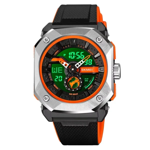 SKMEI 2272 Rugged Luxury Sports Watch - Black/Orange