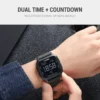 Classic Digital Square Watch - Black