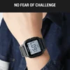 SKMEI 1894 Classic Digital Square Watch - Black/white