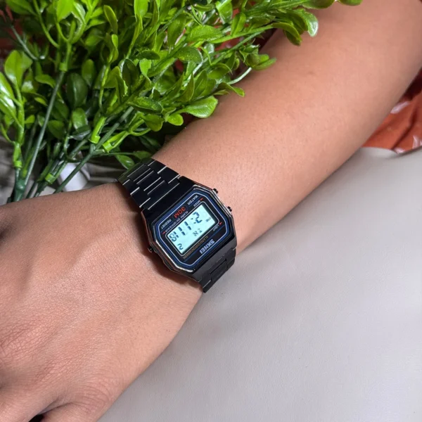 SKMEI 1123 Digital Classic Stainless Steel Watch - Black