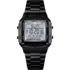 SKMEI 1381 Digital Dual Time Stainless Steel Watch - Black
