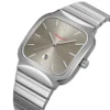 SKMEI 9361 Classic Minimal Square Watch - silver/grey