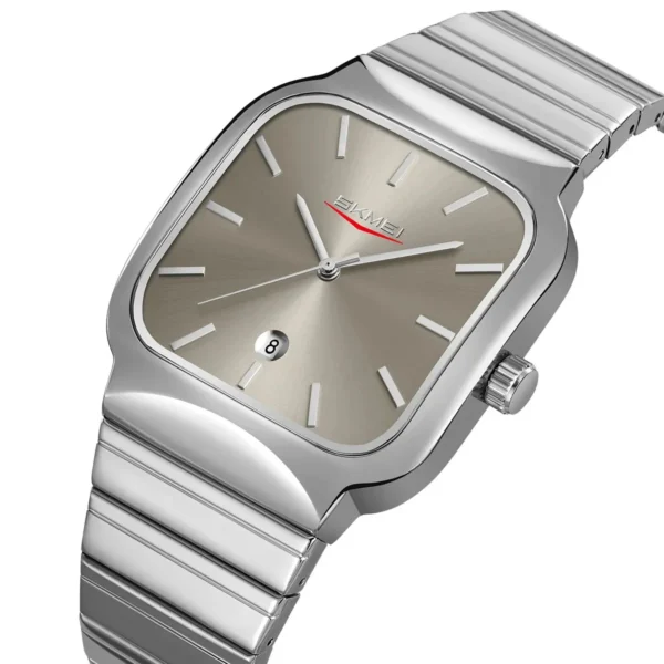 SKMEI 9361 Classic Minimal Square Watch - silver/grey