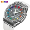 SKMEI 2100 World Time 50m Waterproof - White/Grey