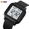 SKMEI 1894 Classic Digital Square Watch - Black/white