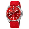 SKMEI 9328 Analog Quartz Nylon Strap Casual Watch - red