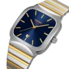 SKMEI 9361 Classic Minimal Square Watch - silver/Gold-blue